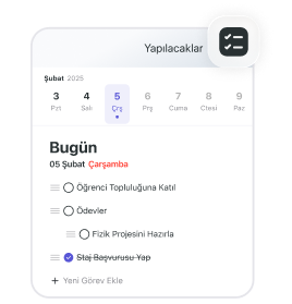 Yapılacaklar Listen Hep Yanında